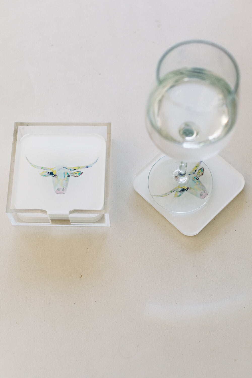 Longhorn coasters – jenn thatcher